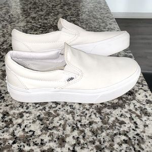 White Slip-on VANS Women’s size 9
